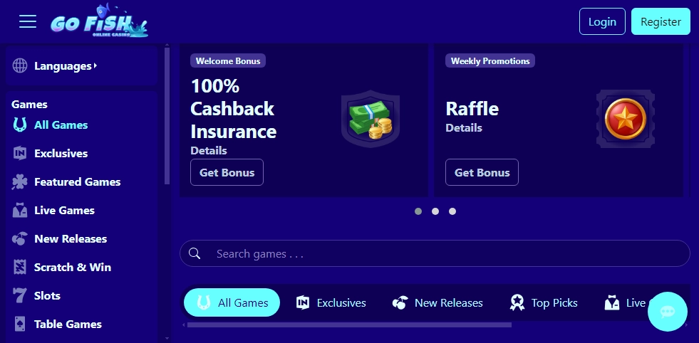Go Fish Online Casino